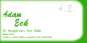 adam eck business card